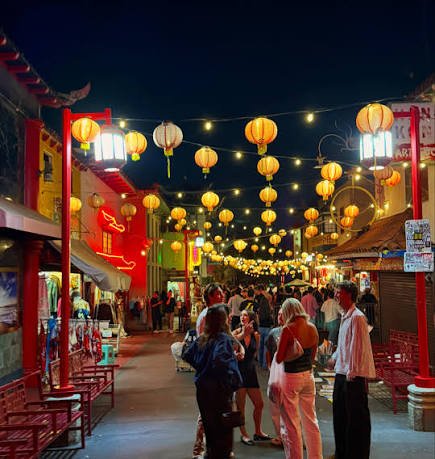 Chinatown after dark